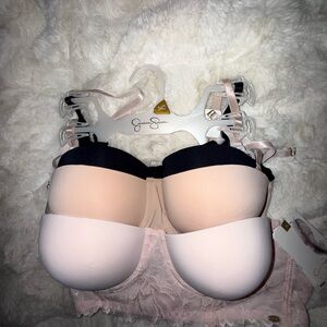 Jessica Simpson Women's Bra Set - Black and Pink